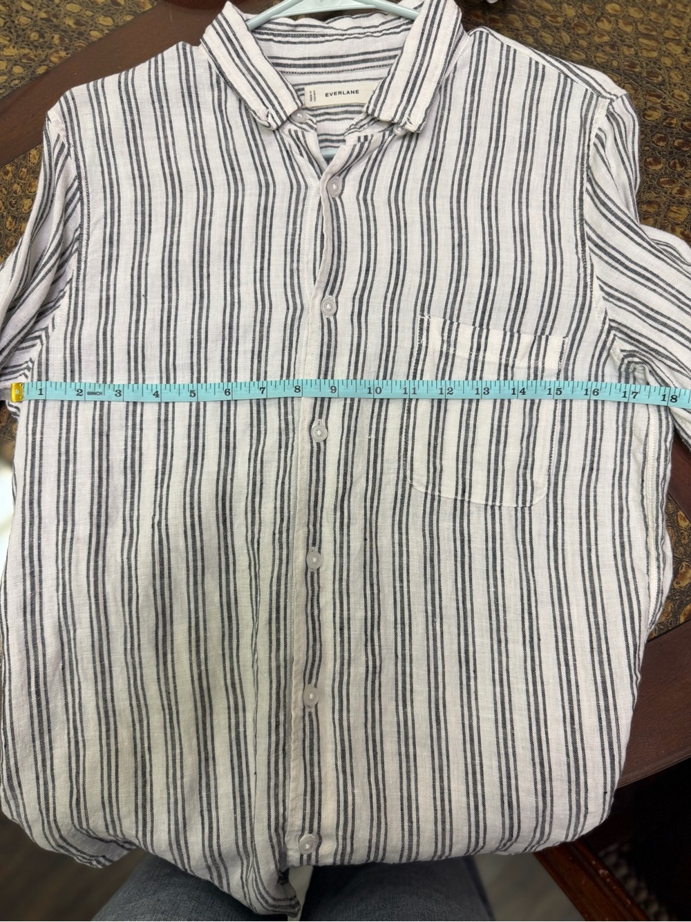 Everlane Men's 100% Linen Button-Up Shirt - Small - Picture 8 of 9